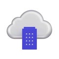 On-Premise, Private Cloud 3d Icon