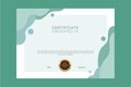 Premium abstract certificate design template for multipurpose