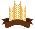 Premium agriculture badge. Organic farm product label