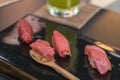 Premium Akami and Chutoro Sushi Tuna Sushi Royalty Free Stock Photo