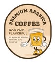 Premium arabica coffee, non gmo flavorful sticker