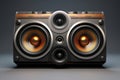 Premium Audio Equipment: Music Soundspeaker Delight. Royalty Free Stock Photo