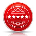 Premium badge icon metallic grunge abstract red round button illustration
