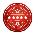 Premium badge icon realistic diagonal motion red round button illustration Royalty Free Stock Photo