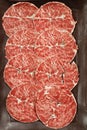 Premium beef sliced