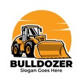 Bulldozer Logo Vector Art Isolated