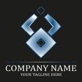 Premium business blue logotype