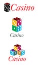 Premium casino logo Royalty Free Stock Photo