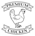 Premium chicken icon