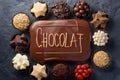 Premium chocolate making ingredients, molds, utensils, gourmet confectionery