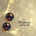 Premium christmas background with shiny sparkles