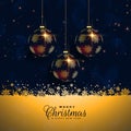 Premium christmas balls festival background