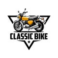 Premium Classic Motor Bike Badge Logo Vector isolated