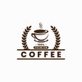 cup coffee logo design illautration Royalty Free Stock Photo
