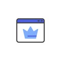 Premium content line icon