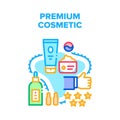 Premium Cosmetic Vector Concept Color Illustration Royalty Free Stock Photo