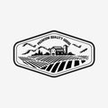 Country Ranch Farm Emblem Logo IIllustration Vector Design. Best for Ranch Farm Related Industry Logo
