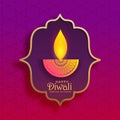 Premium creative diwali diya vector background