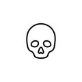 Premium death icon or logo in line style.