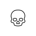 Premium death icon or logo in line style.