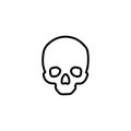 Premium death icon or logo in line style.