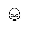 Premium death icon or logo in line style.