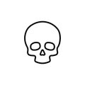 Premium death icon or logo in line style.