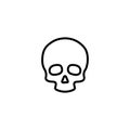 Premium death icon or logo in line style.
