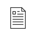 Premium document icon or logo in line style.