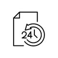 Premium document icon or logo in line style.