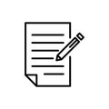 Premium document icon or logo in line style.