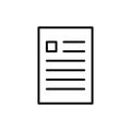 Premium document icon or logo in line style.