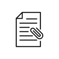 Premium document icon or logo in line style.