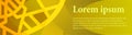 Premium modern gradient yellow header banner set template. Royalty Free Stock Photo