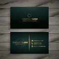 Premium elegant business card template