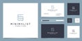 Premium furniture logo design. Luxurious interior design line cupboard