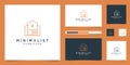 Premium furniture logo design. Luxurious interior design line cupboard and home