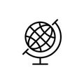 Premium globe icon or logo in line style. Royalty Free Stock Photo