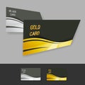 Premium gold silver member card collection