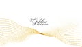 premium golden particle white background with halftone effect