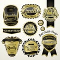 Premium golden quality labels