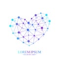Premium Heart Logotype. Colorful Vector Template Heart Logo.