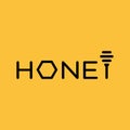 Premium honey brand name logo