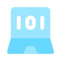 Premium icon of binary coding in trendy style
