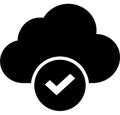 Cloud selected Vector icon that can easily modify or edit This is a premium icon which is suitable for commercial work