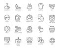 Icons Set Shopping, E-commerce, Department Online Store Royalty Free Stock Photo