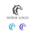 Premium illustration abstract horse logo, Vector mascot, Vector illustration icons and logo design elements - horse vector Royalty Free Stock Photo