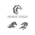 Premium illustration design horse logo vector illustration, emblem design. Horse head logo inspiration Royalty Free Stock Photo
