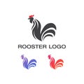 Premium illustration rooster inspiration icon design, chicken logo design