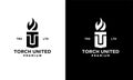 Premium initial tu Torch united Logo